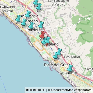 Mappa Via Guglielmo Marconi, 80056 Ercolano NA, Italia (2.36857)