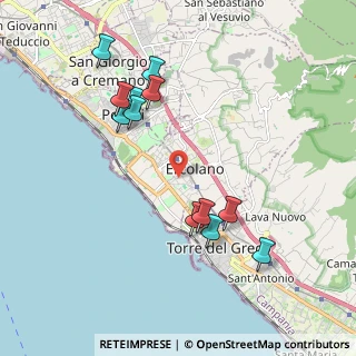 Mappa Via Guglielmo Marconi, 80056 Ercolano NA, Italia (2.15667)