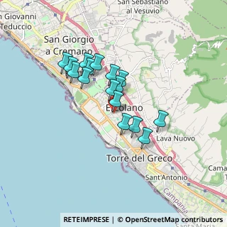 Mappa Via Guglielmo Marconi, 80056 Ercolano NA, Italia (1.46938)