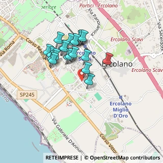 Mappa Via Marconi, 80056 Ercolano NA, Italia (0.415)