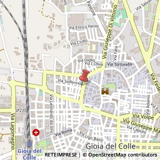 Mappa Via Camillo Benso Conte di Cavour, 72, 70023 Gioia del Colle, Bari (Puglia)