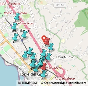 Mappa Via B. Cozzolino, 80056 Ercolano NA, Italia (1.1805)