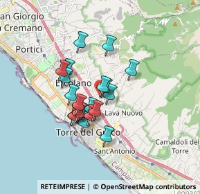 Mappa Via B. Cozzolino, 80056 Ercolano NA, Italia (1.361)