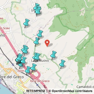 Mappa Via Cupa Lupo Vecchio, 80059 Torre del Greco NA, Italia (1.3615)
