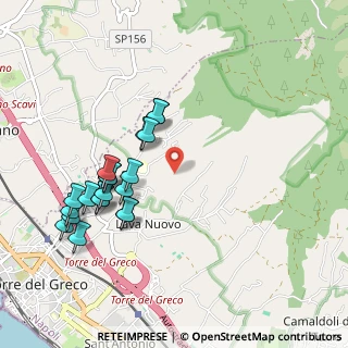Mappa Via Cupa Lupo Vecchio, 80059 Torre del Greco NA, Italia (1.086)