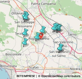 Mappa Via Dante Alighieri, 80040 Poggiomarino NA, Italia (3.58385)