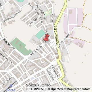 Mappa Via Fratelli Borio, 7, 07037 Sorso, Sassari (Sardegna)