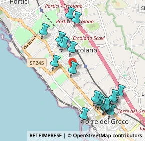 Mappa Via Emilio Bossa, 80056 Ercolano NA, Italia (1.1735)