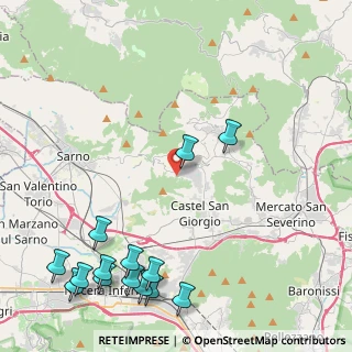 Mappa Via Roscigno, 84088 Siano SA, Italia (6.44571)