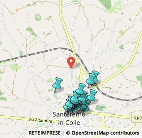 Mappa Via D'Addosio, 70029 Santeramo in Colle BA, Italia (1.178)