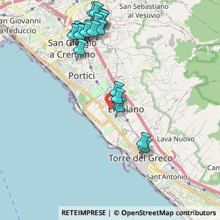 Mappa Piazza Trieste, 80040 Ercolano NA, Italia (2.6635)