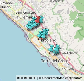 Mappa Piazza Trieste, 80056 Ercolano NA, Italia (1.3625)