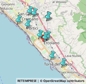 Mappa Via 4 Novembre, 80056 Ercolano NA, Italia (1.86636)