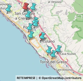 Mappa Via Tironi di Moccia, 80056 Ercolano NA, Italia (2.17923)