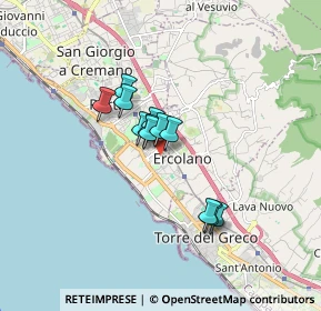 Mappa Via Tironi di Moccia, 80056 Ercolano NA, Italia (1.2025)