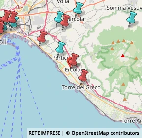 Mappa Via Tironi di Moccia, 80056 Ercolano NA, Italia (6.66688)