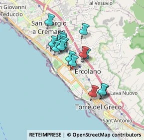Mappa Via Giardini, 80056 Ercolano NA, Italia (1.4695)