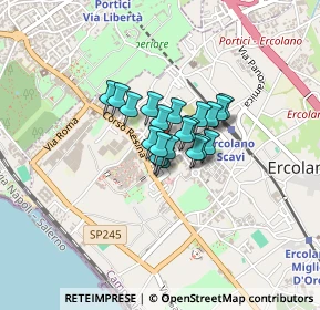 Mappa Via Giardini, 80056 Ercolano NA, Italia (0.2265)