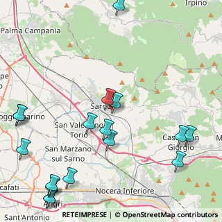 Mappa Via Prima Carrara Castagnitiello, 84087 Sarno SA, Italia (6.33118)