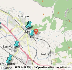 Mappa Via Prima Carrara Castagnitiello, 84087 Sarno SA, Italia (3.05462)