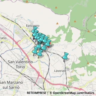 Mappa Via Prima Carrara Castagnitiello, 84087 Sarno SA, Italia (1.21833)