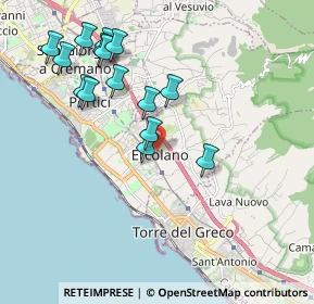 Mappa Via Amedeo Bordiga, 80056 Ercolano NA, Italia (2.132)