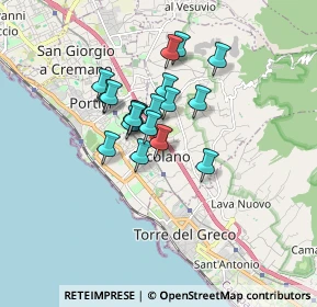 Mappa Via Amedeo Bordiga, 80056 Ercolano NA, Italia (1.29368)