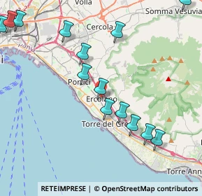 Mappa Via Amedeo Bordiga, 80056 Ercolano NA, Italia (5.26786)