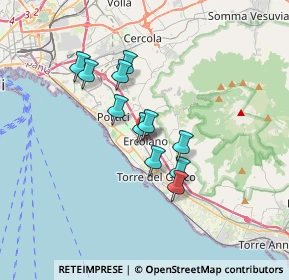 Mappa Via Amedeo Bordiga, 80056 Ercolano NA, Italia (2.81727)