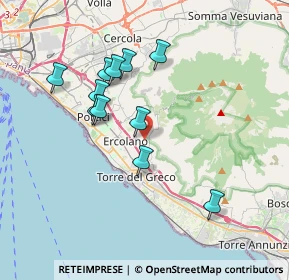 Mappa Contrada Croce dei Monti, 80056 Ercolano NA, Italia (3.58091)