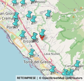 Mappa Contrada Croce dei Monti, 80056 Ercolano NA, Italia (2.94444)