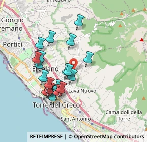 Mappa Via San Luigi Orione al Vesuvio, 80056 Ercolano NA, Italia (1.7805)