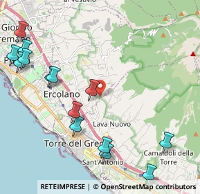 Mappa Via San Luigi Orione al Vesuvio, 80056 Ercolano NA, Italia (2.885)