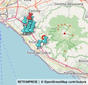 Mappa Via San Luigi Orione al Vesuvio, 80056 Ercolano NA, Italia (3.49182)