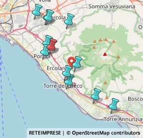 Mappa Via San Luigi Orione al Vesuvio, 80056 Ercolano NA, Italia (4.13077)