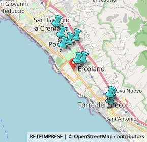 Mappa Vico Sacramento, 80056 Ercolano NA, Italia (1.85091)