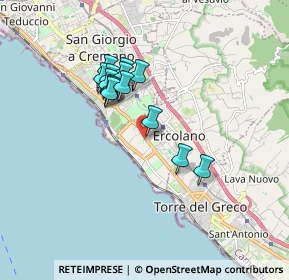 Mappa Vico Sacramento, 80056 Ercolano NA, Italia (1.50286)