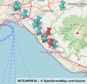 Mappa Vico Sacramento, 80056 Ercolano NA, Italia (3.86182)