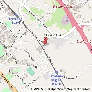 Mappa Via Doglie, 42, 80056 Ercolano, Napoli (Campania)