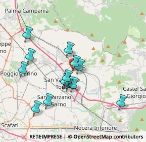 Mappa Via S. Valentino, 84087 Sarno SA, Italia (3.64929)