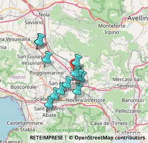 Mappa Via S. Valentino, 84087 Sarno SA, Italia (6.15667)