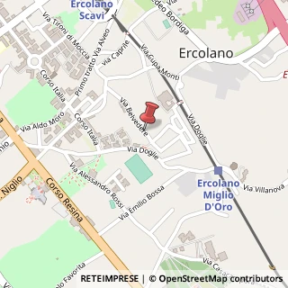 Mappa Via belvedere 68, 80056 Ercolano, Napoli (Campania)