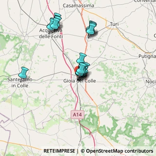 Mappa Via della Pace, 70023 Gioia del Colle BA, Italia (6.797)