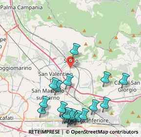 Mappa Via Masseria Monturiello, 84087 Sarno SA, Italia (5.6905)