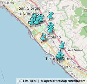 Mappa Via Plinio, 80056 Ercolano NA, Italia (1.69625)