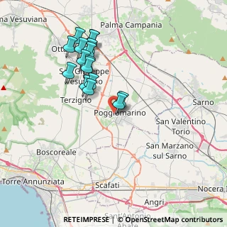 Mappa Via Arcivescovo Raffaele D'Ambrosio, 80040 Poggiomarino NA, Italia (3.90313)