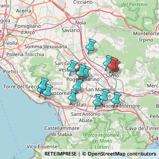 Mappa Via Piano del Principe, 80040 Poggiomarino NA, Italia (6.49313)