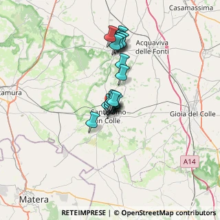 Mappa Via F. de Sanctis, 70029 Santeramo In Colle BA, Italia (5.0865)