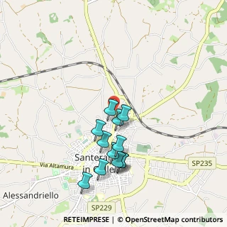 Mappa Via F. de Sanctis, 70029 Santeramo In Colle BA, Italia (0.94083)