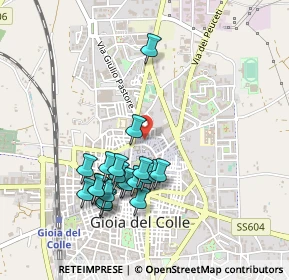 Mappa Via Daniele Manin, 70023 Gioia del Colle BA, Italia (0.483)
